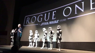 Boogie Storm at the Star Wars Rogue One Premiere