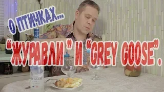 О птичках... Водка "Журавли" и "Grey Goose".