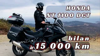 HONDA NT 1100 DCT bilan après 15000 km. Les + et les - du quotidien avec cette routière.