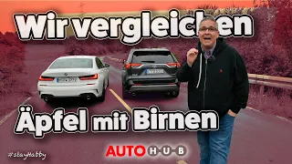 🍏 mit 🍐 vergleichen. Verbrauchtstest Toyota Hybrid und BMW Diesel