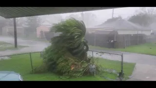 Hurricane Ida strong winds seen in Luling, La.