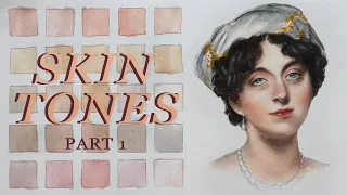 ✧ cómo pinto tonos de piel con acuarelas ✧ proceso explicado + speedpaint / parte 1
