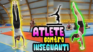 ATLETE  contro INSEGNANTI! Sfida in PALESTRA 🤸🏽 *bellissimo*