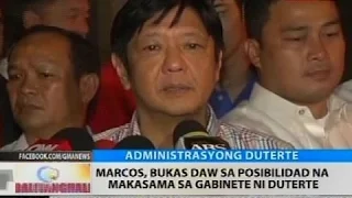 Duterte at Marcos, nagpulong sa unang pagkakataon pagkatapos ng eleksyon