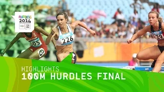 Laura Valette Women's 100m Hurdles Gold - Highlights | Nanjing 2014 Youth Olympic Games