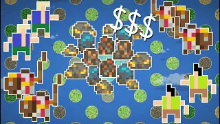 Whoever Controls The Middle Island Gets ALL The Resources - WorldBox Battle Royale