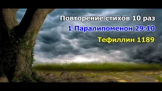 1 Паралипоменон 29:10 стихи 10 раз