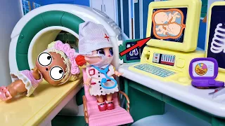 DOCTOR, WHAT DID YOU SEE THERE?👶😨 THE FLOWER IS IN SHOCK) Dolls LOL surprise funny dolls cartoons