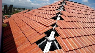 How to make Hollow Roof  Truss and Clay Tile Roofing Work