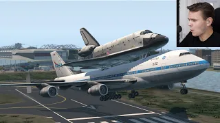 Butter Landing In The NASA 747