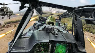 A Day in Life of US $20 Million AH-64 Helicopter Pilot Firing Scary Ordnance