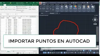 como IMPORTAR PUNTOS A AUTOCAD desde EXCEL