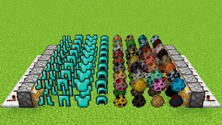 diamond armors and all eggs minecraft