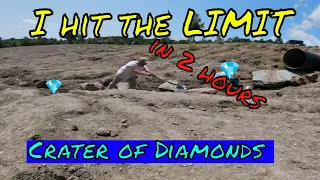 How to get a limit of take home Diamond gravel from the Crater of Diamonds-2 Hours or less!