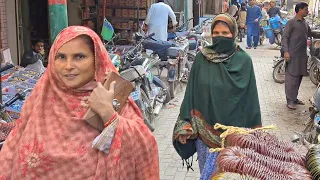 🇵🇰 PAKISTAN WALKING TOUR, HYDERABAD WALKING TOUR, PAKISTAN BAZAAR, BANGLES MARKET, 4K