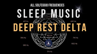 Black Screen Sleep Music for Deep Rest 🌙✨  Experience Delta Waves for Tranquil, Healing Sleep