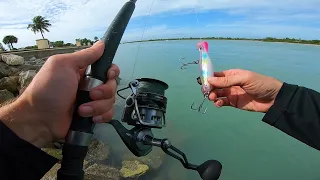 Jetty Surf Fishing for What Ever Bites - Ft Pierce Florida