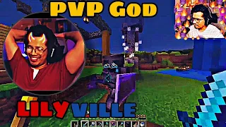 #lilyville PVP GOD awaken 😎🔥|| @GamerFleet and @AnshuBisht #pvpgod #minecraft #shorts