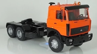 МАЗ-642508 (6х6) седельный тягач 1:43 (smm) обзор масштабная модель / Model MAZ truck tractor