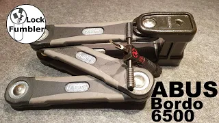 [67] ABUS Bordo 6500 Bike lock, X-Plus core disc-detainer, picked with front tension