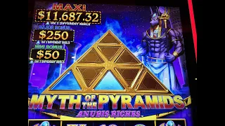 MYTH OF THE PYRAMIDS ANUBIS RICHES SLOT MACHINE HAS A NICE BONUSES AND MULTIPLAYER.