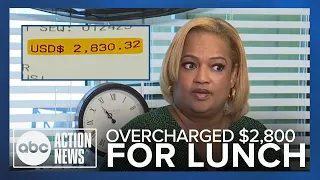 Getting bite to eat turns into $2,800 overcharge