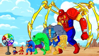 Rescue SUPERHEROES HULK & EVOLUTION OF SPIDERMAN , THANOS |  Who Is The King Of Super Heroes ?