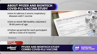 COVID: Pfizer and BioNTech study efficacy of combo COVID-flu vaccine