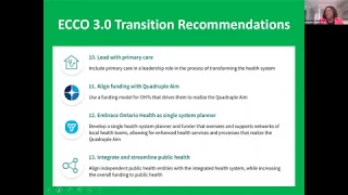 Enhancing Community Care for Ontarians (ECCO) 3.0