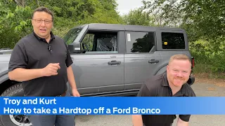 How to remove the hardtop off a Ford Bronco