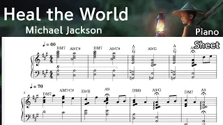 Heal the World /  Piano sheet music/  Michael Jackson /by  SangHeart Play