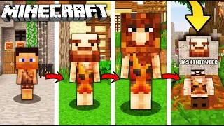 ŻYCIE JASKINIOWCA W MINECRAFT || OD NARODZIN DO ŚMIERCI