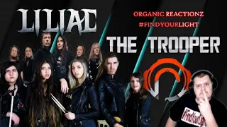 {REACTION TO} @LILIACBAND- "The Trooper" (Official Cover Music Video)