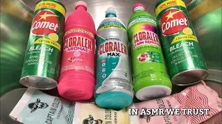 ASMR 🖤 Juneteenth | Instant Bleach Foam Reaction✨Cloralen, Lemon Comet, and Captain Colors