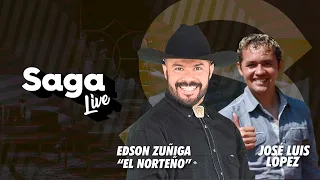 Edson Zúñiga "El Norteño" y José Luis "Parejita" López con Adela Micha