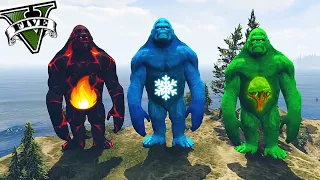 ENCONTREI os KING KONG ELEMENTAL no GTA 5 ! Siren Head