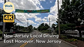 【4K60】 New Jersey Local Driving: East Hanover, New Jersey