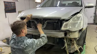 Починил Ниссан за час. Nissan Almera Кузовной ремонт.