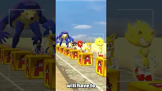 Who has the Longest Jump? Sonic vs Rainbow Friends & Alphabet Lore! #shorts