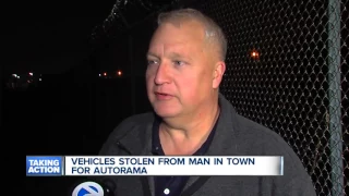 Vehicles stolen from man in town for Autorama