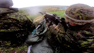 Toronto Scottish Regiment Direct Fire Support Platoon .50 Cal HMG Training