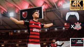 Efootball 2023 - Flamengo vs Corinthians | Jogando pela primeira vez no PS5™ [4k]