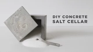 DIY Salt Cellar | How to make a concrete box