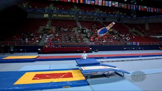 RENKERT Alexander (USA) - 2017 Trampoline Worlds, Sofia (BUL) - Qualification Double Mini Routine 1