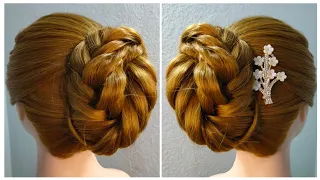 Most Attractive Hairstyle For Long Hair Wedding Guest | New Unique Hairstyle For Ladies