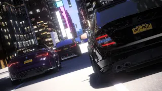 Whippin a Convertible in VR Through Heavy Traffic NYC