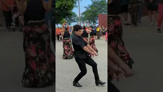 dancers at Mexican fiesta in Milwaukee, Wisconsin.