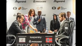 Ян Непомнящий - Магнус Карлсен, 5-я партия матча на первенство мира, Дубай 2021.