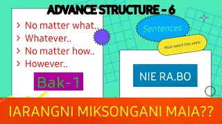 Part 63 | No matter what, Whatever, No matter how, However | Iarangni sentencerang.