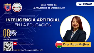 🔔 WEBINAR: INTELIGENCIA ARTIFICIAL EN LA EDUCACIÓN  | DOCENTES 2.0